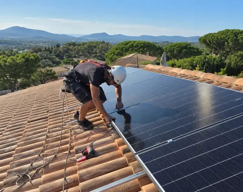 Installateur panneaux solaires Saint-Étienne-du-Grès — pose photovoltaïque sur toiture