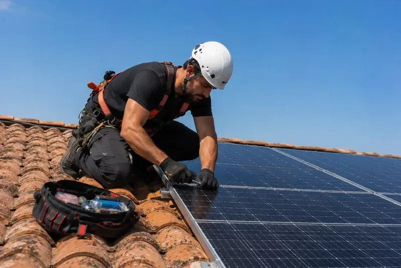 Maintenance et monitoring de panneaux solaires à Saint-Étienne-du-Grès